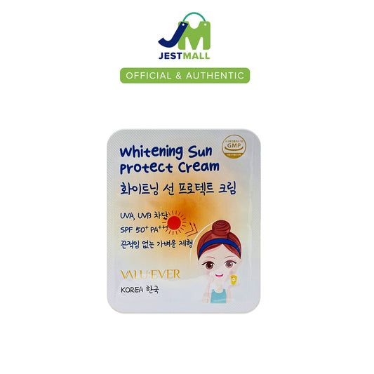 VALU:EVER Whitening Sun Protect Cream 5g Korean sunscreen tube SPF50+ PA+++